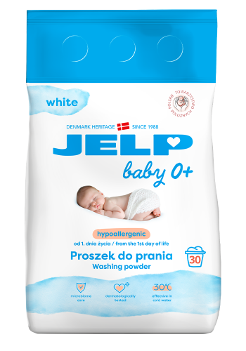 Hipoalergiczny proszek do prania do bieli 2,25 kg 30 prań - Jelp